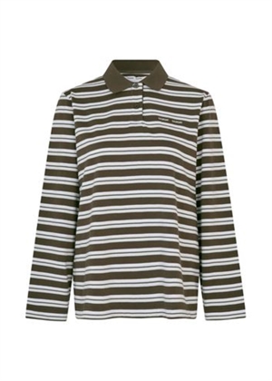 Sadover ls polo 15512 Turkish Coffee Stripe Samsøe